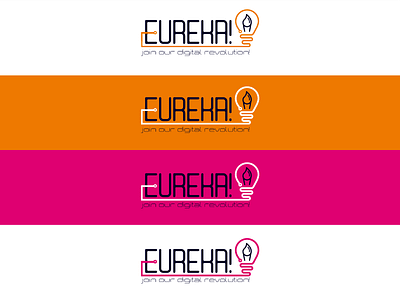 Eureka logo idea branding eureka flatdesign illustration lineart logo logotype vectordesign