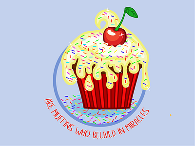 Cupcake T-shirt design