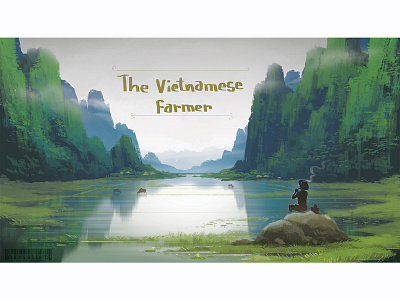 Vietnamese Farmer illustration