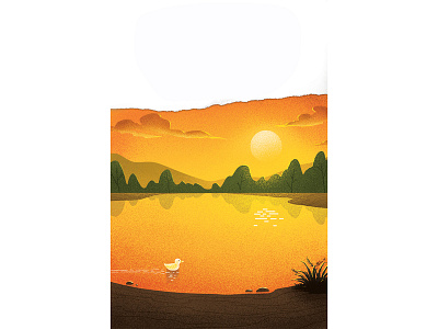 Sunset illustration