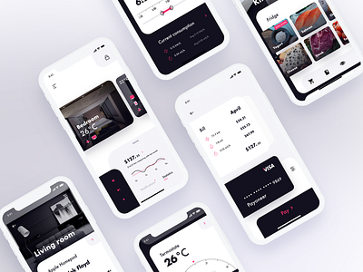Smart Home UX UI by Yar on Dribbble