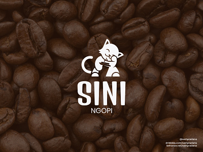 Sini Ngopi | Logo & Visual Identity brand brand identity branding branding design cat cat logo cats coffee coffee beans coffee logo coffeeshop design elegant graphic design logo logodaily logos maneki neko vector visual