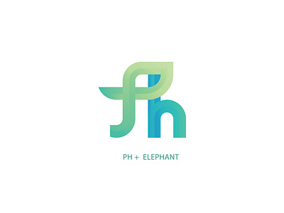 Elephant | Logo artwork blue logo branding creative elephant logo elephants gradient gradient logo graphic deisgn green logo icon illustration lettermark logo logo concept logodaily logodesign logotype typogaphy vector