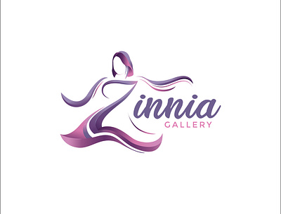Zinnia Gallery | Logo artwork branding color creative cute logo dynamic logo elegant fashion fashion illustration feminine logo graphic deisgn icon illustration logo logo design logodaily logofashion pink purple vector