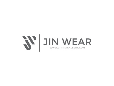 Jin Wear | Logo artwork branding creative elegant fashion fashion brand fashion design fashion label feminine graphic deisgn gray illustration label lettermark logo logo design logodaily minimalist minimalist logo vector