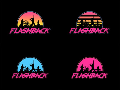 Flashback - Band logo available for hire digital art graphics graphics design illustration logo logo design vector vector art vectors