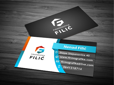 Bussines Card - Firmografika Filić available for hire bussines card graphics design logo design