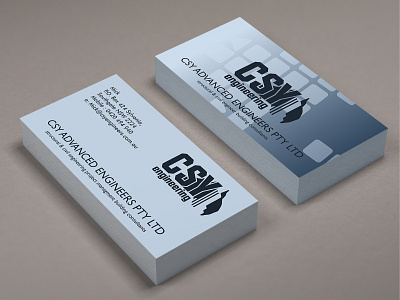 Bussines Card - CSY Engineering bussines card graphics design logo design