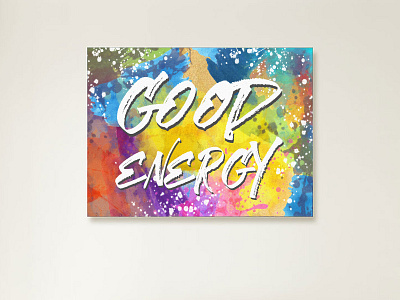 Digital Art - Good Energy available for hire canvas print digital art digital painting