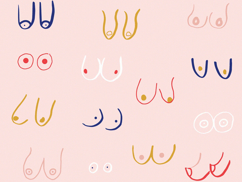 Eye bet you thought these were just boobs animated gif illustration illustrator