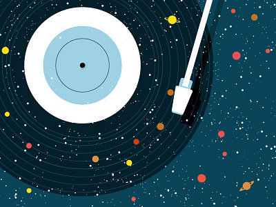 Space vinyl alien atlas concept conceptual illustration music nasa planets space stars universe vinyl