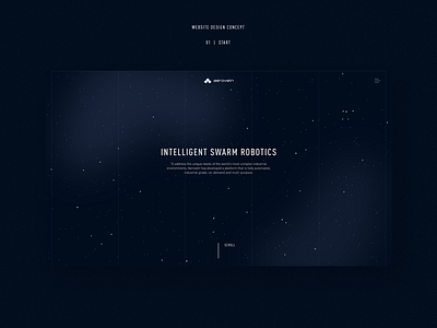 UAVs website concept design minimal website