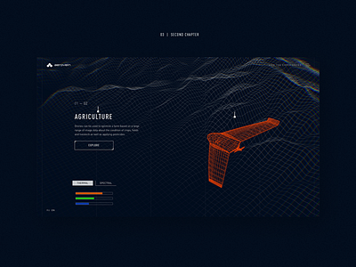 UAVs website concept #3 design drone map minimal website