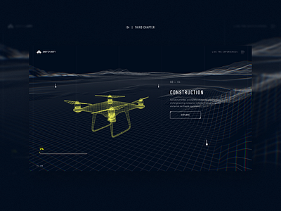 UAVs website concept #4 drone map minimal uav web website