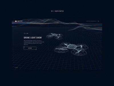 UAVs website concept #5 drone map minimal uav web website