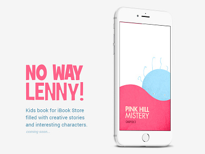 No Way Lenny iBook app character colorful design happy ibooks store ios iphone6 kids store texture ux