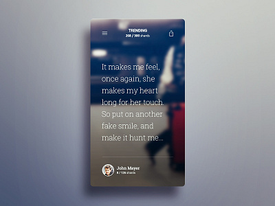 Poet Shards app app clean concept design ios iphone modern poet shards simple ui ux