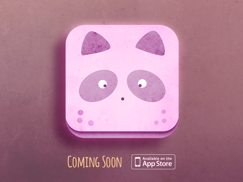 Cuddly Vitamins App icon app icon vitamins store ui mobile iphone raccoon design cute creative character app