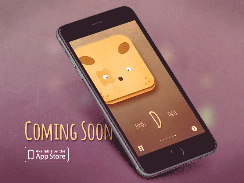 Cuddly Vitamins App prototype preview animation appstore bear characters cute dog iphone app pixate vitamin