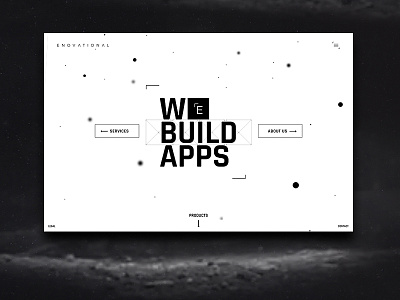 Enovational website design app design apps branding cool dark futuristic light mobile modern typography