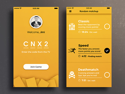 3via Trivia iPhone app update app appletv branding design game ios iphone typography ui ux