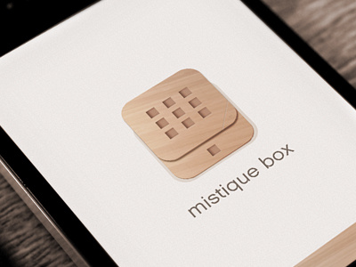 Mistique Box app design app iphone design ui graphic taptapdesign web design graphic design studio app store box wooden pattern amazing cool ux modern clean store