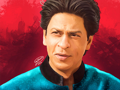 Shah Rukh Khan | Digital Painting art digital art digital painting drawing graphic tablet karim studio painting portrait shah rukh khan shahrukhkhan