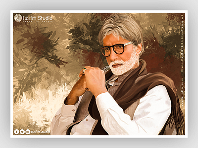 Amitabh Bachchan | Digital Painting amitabh bachchan digital digital painting drawing graphic tablet oil pastel painting