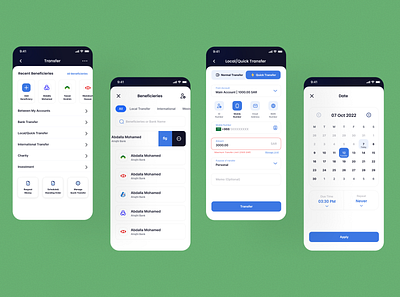 Money transfer for Banking App animation app bank card credit design finance graphic design money order schedule standing transfer ui ux