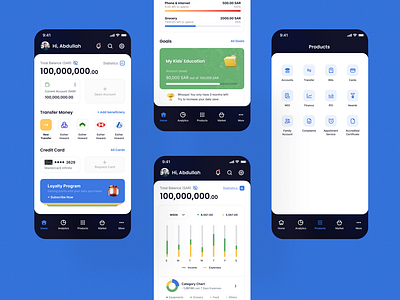 Dashboard for Banking App