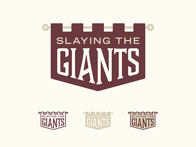 Slaying the Giants banner branding design event graphic design logo vector