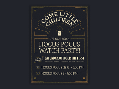 Hocus Pocus Watch Party Poster