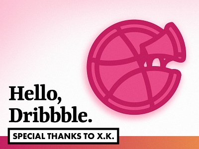 Hello, Dribble! debut debut shot design hello pizza