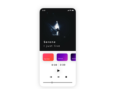 DailyUI009 Version 2 009 app dailyui dailyuichallenge design music player ui