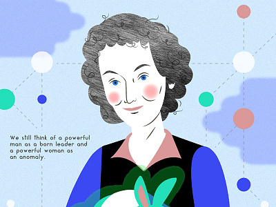 Margaret Atwood drawing fiction illustration portrait science writer