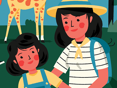 Ajudaris ajudaris drawing family illustration probono zoo
