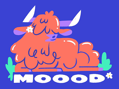 It’s a Moood animal character design emoji emotion illustrated illustration mood sticker