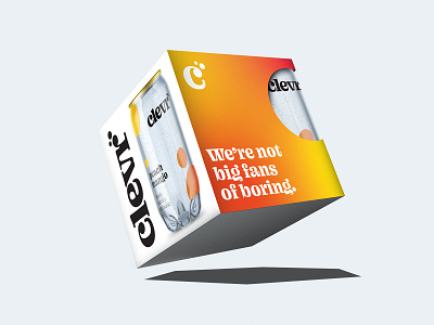 Clevr Dribble branding branding design design drink illustration logo minimal packaging packaging design soda typography
