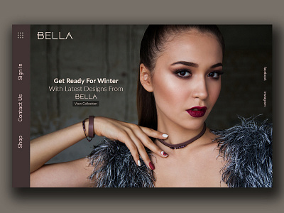 BELLA clothing elegance webdesign