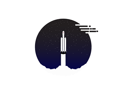 Falcon Heavy falcon heavy illustration rocket ship spacex vector
