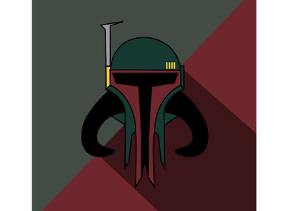 Mandalorian Fett boba fett icon illustration star wars vector