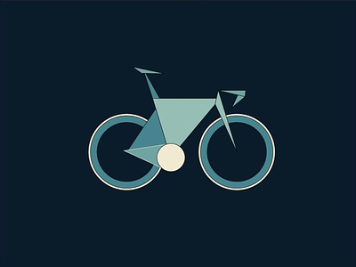 Velo in blue abstract bicycle bike blue vector