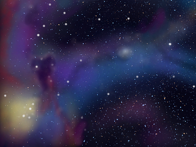 星雲(Star Cloud) apple pencil nebula procreate sci-fi science 星雲 stars