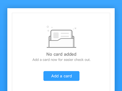 Blank - Add a new card blank card flat ui userguide wallet