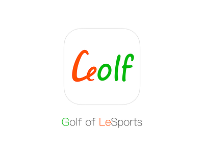 Icon Design Practice - Golf of LeSports appicon golf ios lesprorts sport