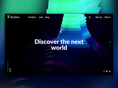 Xstudios Landing Page