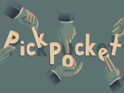 Pickpocket bresson criterion film illustration vector