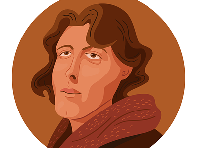 Oscar Wilde illustration oscar wilde portrait vector