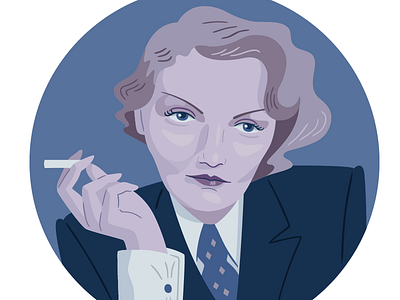 Marlene Dietrich illustration marlene dietrich portrait vector