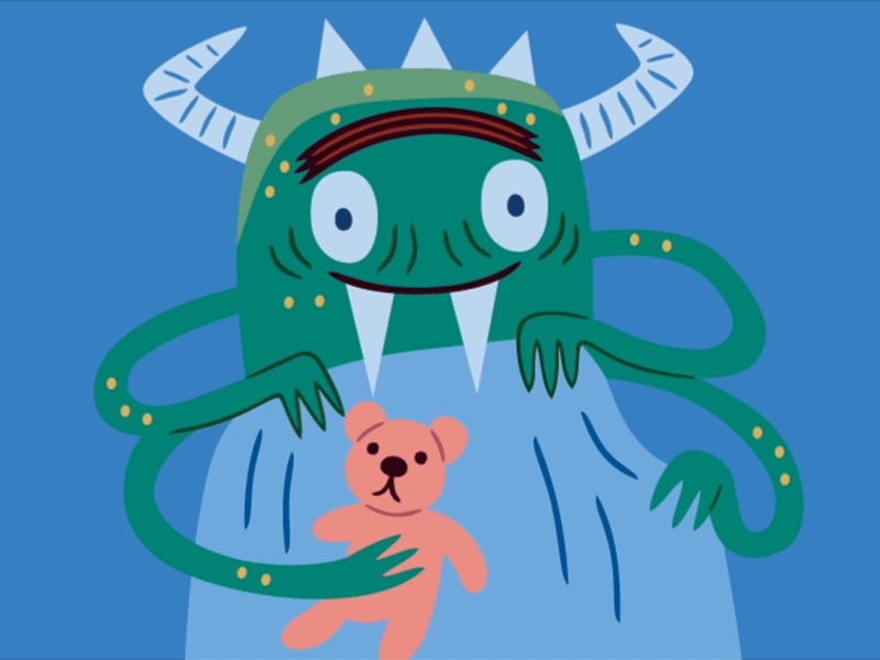 Monster bedtime (animated)